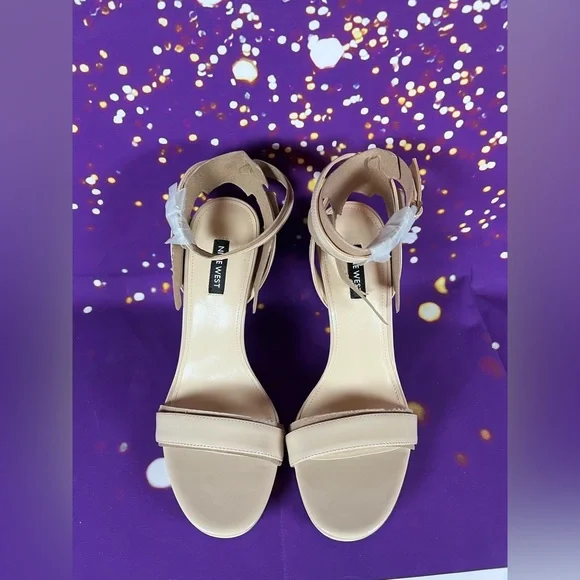 Nine West Nude Strap Heels - Picture 1 of 4
